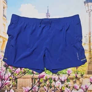 Brooks Men's Athletic Shorts in Vibrant Blue XXL